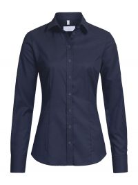 Blaue Damen Bluse Slim Fit